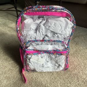 Clear full size Vera Bradley backpack